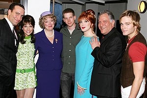 Photo Op - Stark Sands @ Die Mommie Die - Chris Hoch - Ashley Morris - Kristine Nielsen - Stark Sands - Charles Busch - Bob Ari - Van Hansis