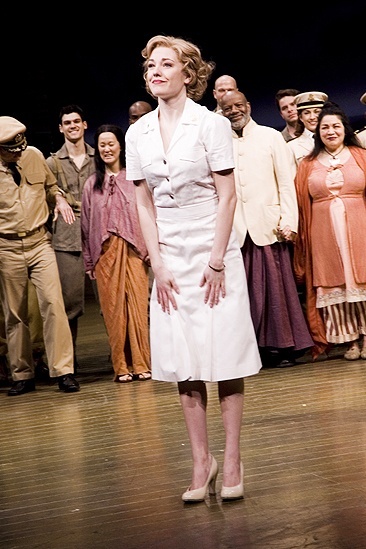 Laura Osnes in South Pacific – curtain
