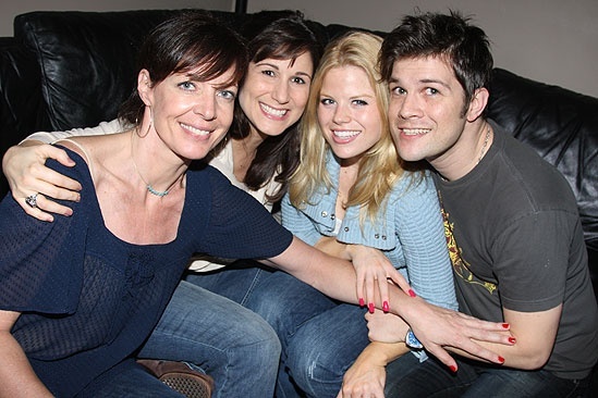 9 to 5 Original Cast Recording Session – Allison Janney – Stephanie J. Block – Megan Hilty – Steven Oremus