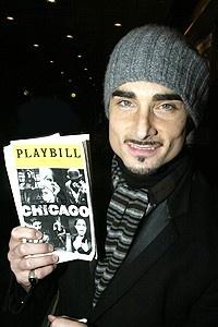 Kevin Richardson 1st Chicago Perf - Kevin Richardson w/playbill