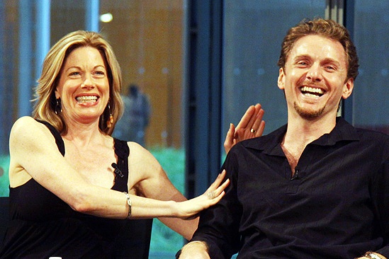 Next to Normal Times Talks Event – Marin Mazzie – Jason Danieley (patting)