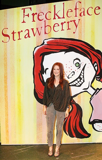Julianne Moore at Freckleface Strawberry – Julianne Moore (book cover)
