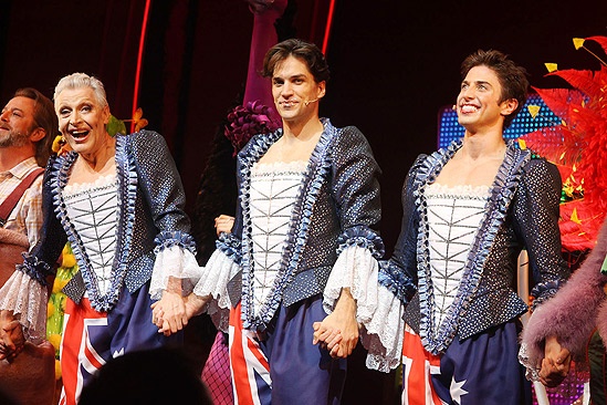 Priscilla Opening in Toronto – cc – Tony Sheldon – Will Swenson – Nick Adams (smile)