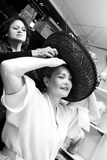Cherry Jones backstage at Mrs. Warren’s Profession – Cherry Jones