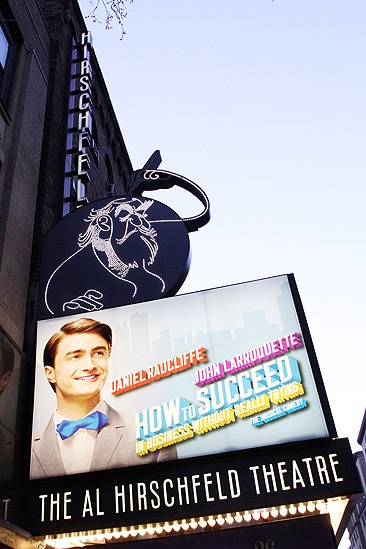 How to Succeed Opening Night – marquee