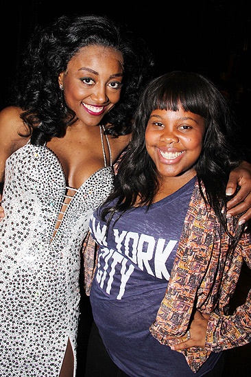Glee Cast at Sister Act – Patina Miller – Amber Riley