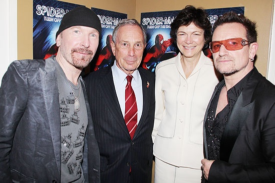 Spider-Man opening – The Edge – Mayor Bloomberg – Diana Taylor – Bono