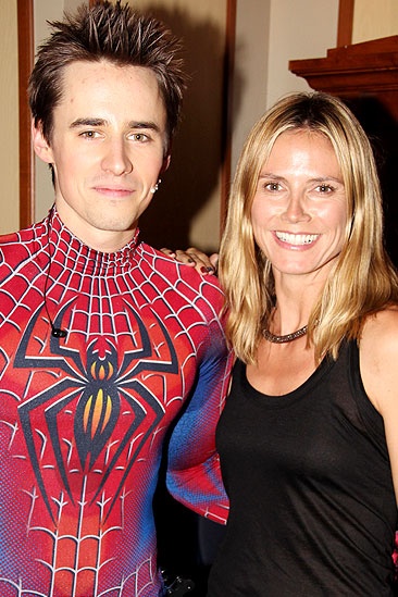 Heidi Spider-Man - Reeve Carney - Heidi Klum