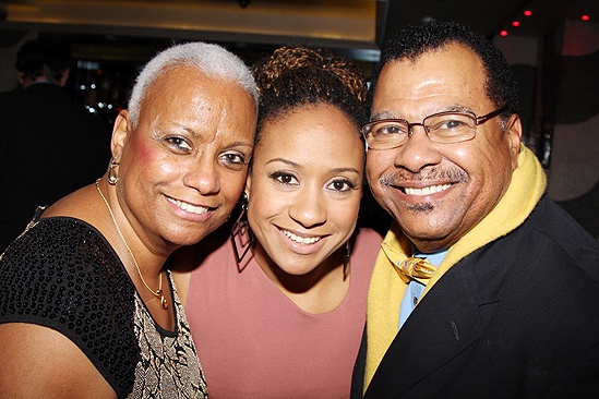 <i>Stick Fly</i> Opening Night – Tracie Thoms and parents