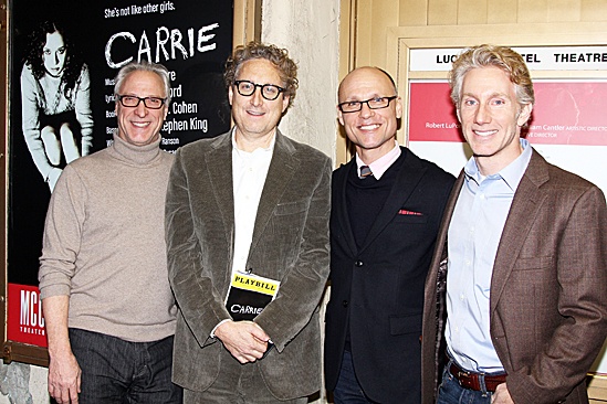 Carrie - Robert LuPone, Bernie Telsey, Will Cantler and  Blake West 