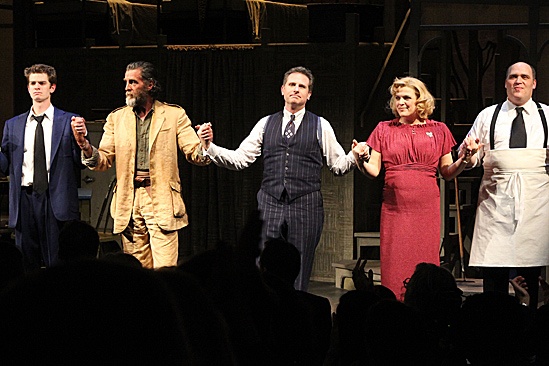Death of a Salesman - Andrew Garfield, Danny Glover, Remy Auberjonois, Molly Price and Glenn Fleshler