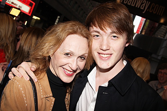 Jesus Christ Superstar opening night – Jan Maxwell and son