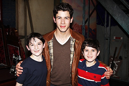 Newsies - Nick Jonas Visit – Matthew Schecter - Nick Jonas – Lewis Grosso