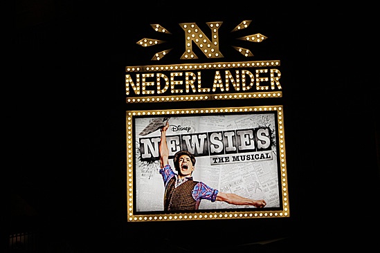 Newsies – Nick Jonas Visit – marquee