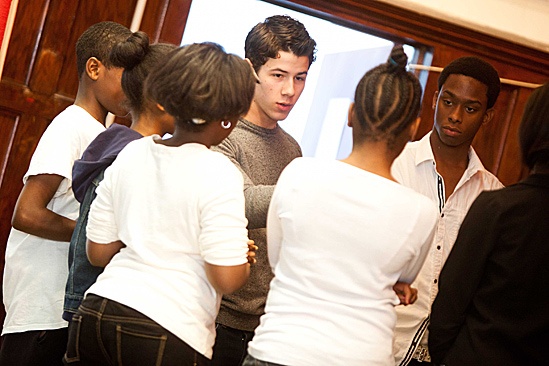 How to Succeed – Nick Jonas School Visit – Nick Jonas – students