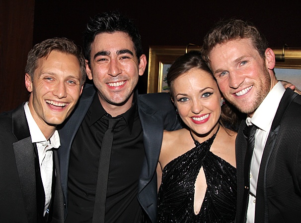 2012 Tony Awards – O&M After Party – Nathan Johnson – Max Crumm – Laura Osnes – Claybourne Elder