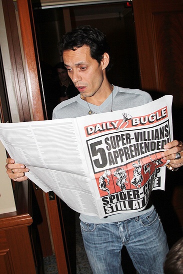 Spider-Man Turn Off The Dark – Marc Anthony Visit – Marc Anthony