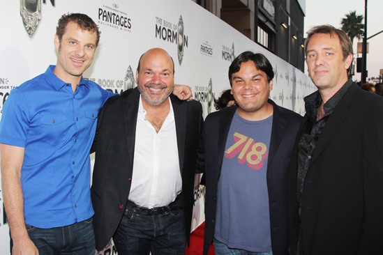 ‘Book of Mormon’ LA Opening—Matt Stone—Casey Nicholaw—Robert Lopez—Trey Parker