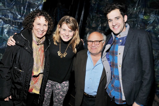 Danny DeVito and Rhea Perlman at Peter and the Starcatcher – Rhea Perlman – Celia Keenan-Bolger – Danny DeVito – Adam Chanler-Berat