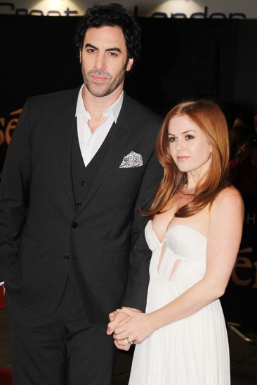 Les Miserables London premiere – Sacha Baron Cohen – Isla Fisher