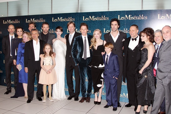 Les Miserables London premiere – cast shot
