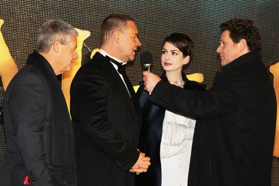 Les Miserables London premiere – Cameron Mackintosh – Russell Crowe – Anne Hathaway – Michael Ball