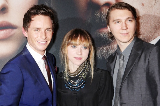 Les Miserables New York premiere – Eddie Redmayne – Zoe Kazan – Paul Dano