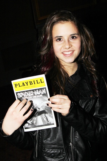 Carly Rose Sonenclar visits 'Spider-Man' - Carly Rose Sonenclar