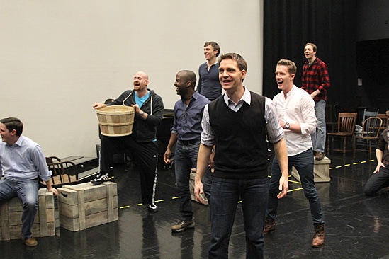 Carousel Rehearsal – ensemble dancing