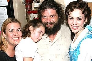 Survivor at Beauty and the Beast - wife Laura - daughter Raya - Rupert Boneham - Christy Carlson Romano