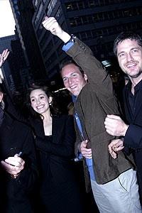 Phantom Film Stars at Bloomingdale's - Emmy Rossum - Patrick Wilson (waving)