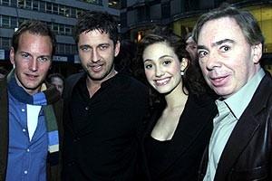 Phantom Film Stars at Bloomingdale's - Patrick Wilson - Gerard Butler - Emmy Rossum - Andrew Lloyd Webber