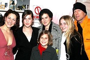 Stars Backstage at Wicked - Shoshana Bean - Scout Willis - Rumer Willis - Tallulah Belle Willis - family friend - Bruce Willis