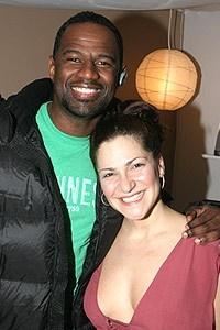 Stars Backstage at Wicked - Brian McKnight - Shoshana Bean