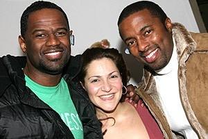 Stars Backstage at Wicked - Brian McKnight - Shoshana Bean - Silas White