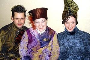 Backstage at Wicked (2/05) - Rob Sapp - Kathy Deitch - Michelle Federer