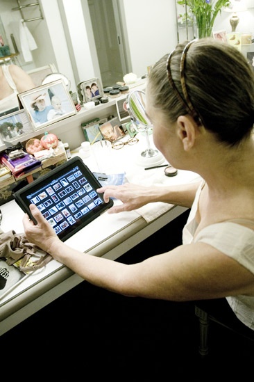 Cherry Jones backstage at Mrs. Warren’s Profession – Cherry Jones