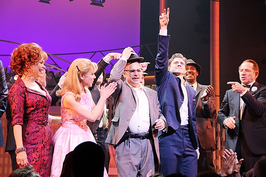 Catch Me If You Can Opening Night – curtain call (Norbert hat)