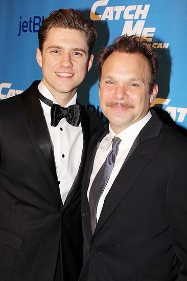 Catch Me If You Can Opening Night – Aaron Tveit – Norbert Leo Butz (party entrance)