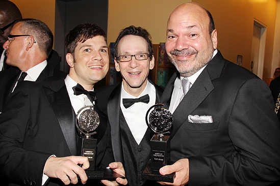 2011 Tony Awards Winners Circle – Stephen Oremus – Larry Hochman – Casey Nicholaw
