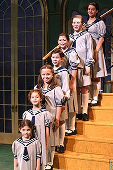 Nick Jonas On Stage – Sound of Music staircase