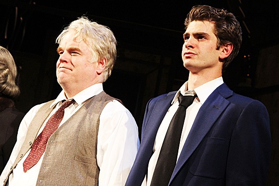 Death of a Salesman - hilip Seymour Hoffman and Andrew Garfield 