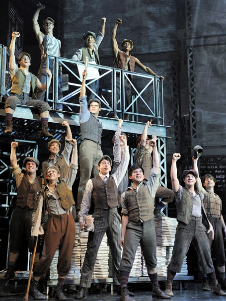 Show Photos - Newsies - Jeremy Jordan - Andrew Keenan-Bolger - cast