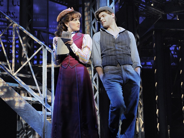 Show Photos - Newsies - Kara Lindsay - Jeremy Jordan