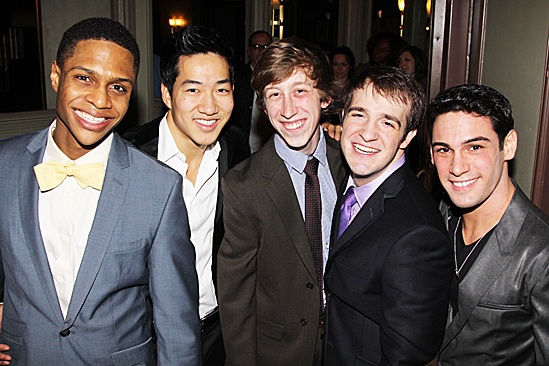 Newsies – Opening Night – Ephraim Sykes – Alex Wong – Ryan Breslin – Evan Kasprzak – Tommy Bracco