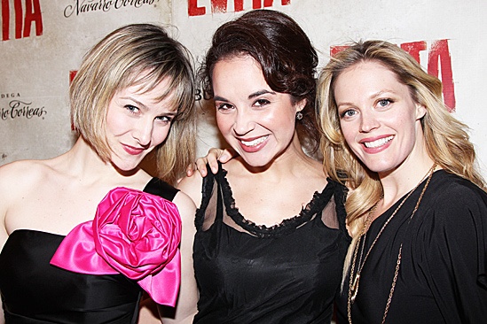 Evita – Opening –Jill Paice, Alexandra Silber and Elizabeth Stanley