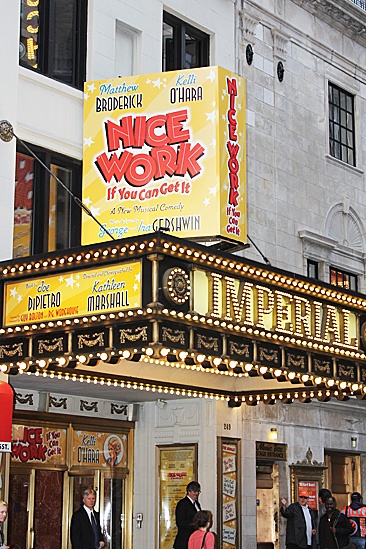 Nice Work If You Can Get It – Opening Night – marquee