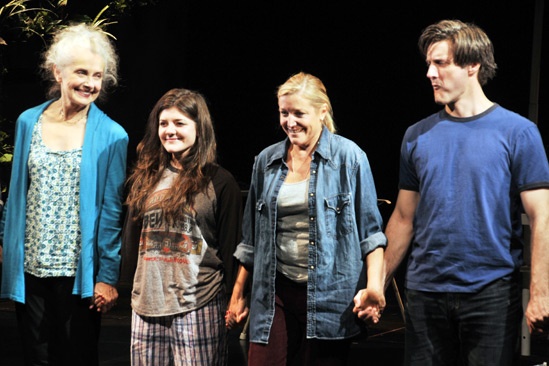 Harper Regan Opening Night – Mary Beth Peil – Madeleine Martin – Mary McCann – Gareth Saxe (curtain call)