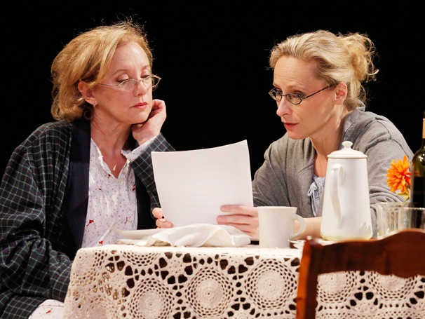 Show Photos - Sorry -  J. Smith-Cameron as Jane Apple Halls and Laila Robins as Marian Apple Platt