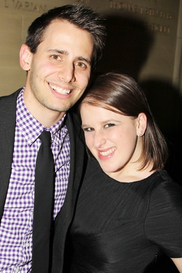 ‘Dead Accounts’ Opening Night — Benj Pasek — Andrea Galambos
